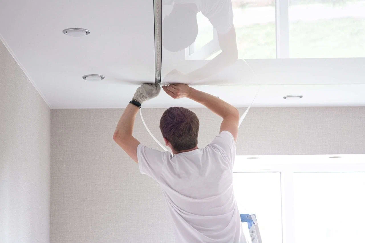 Установка потолка