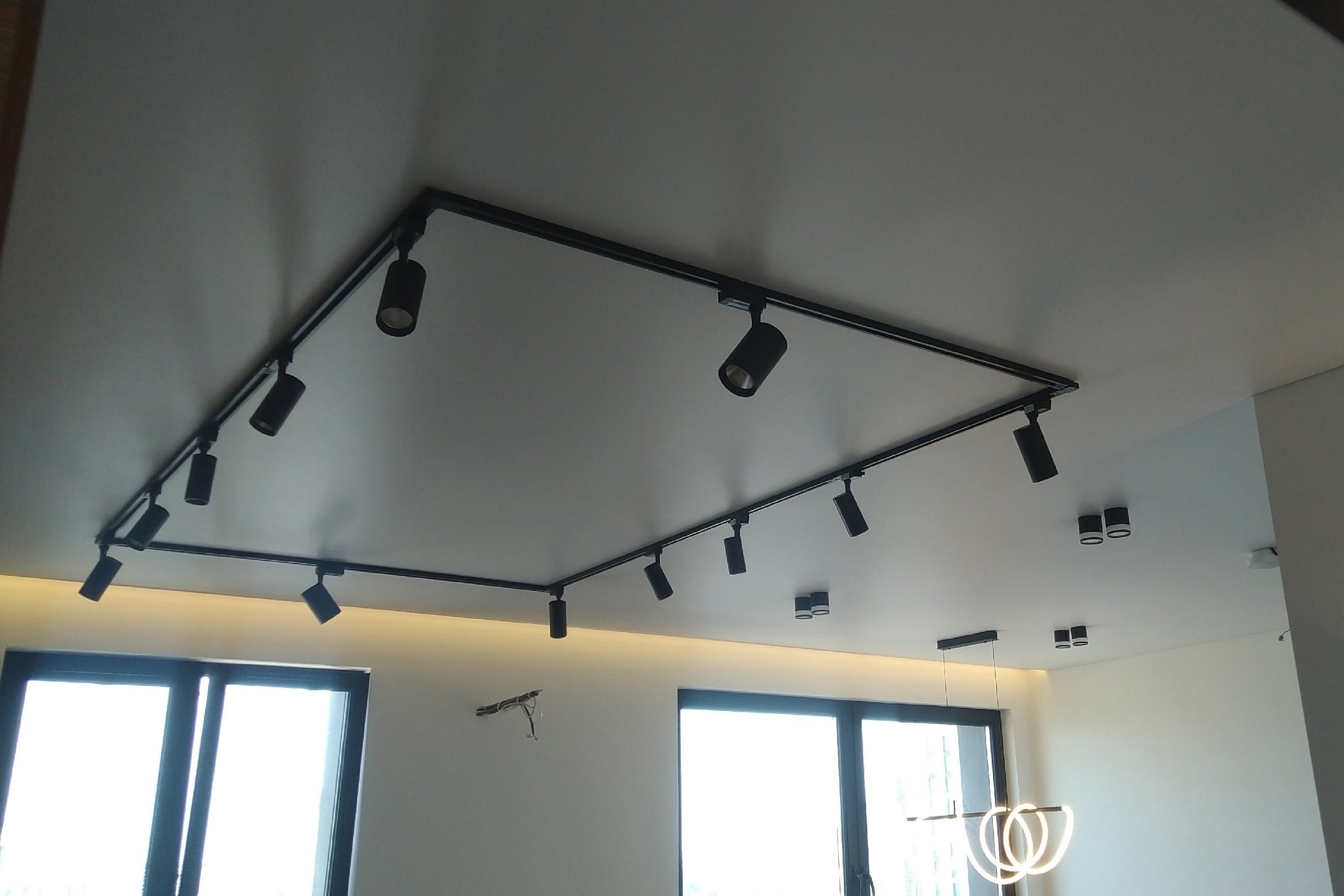 Трековая система на кухню + коридор